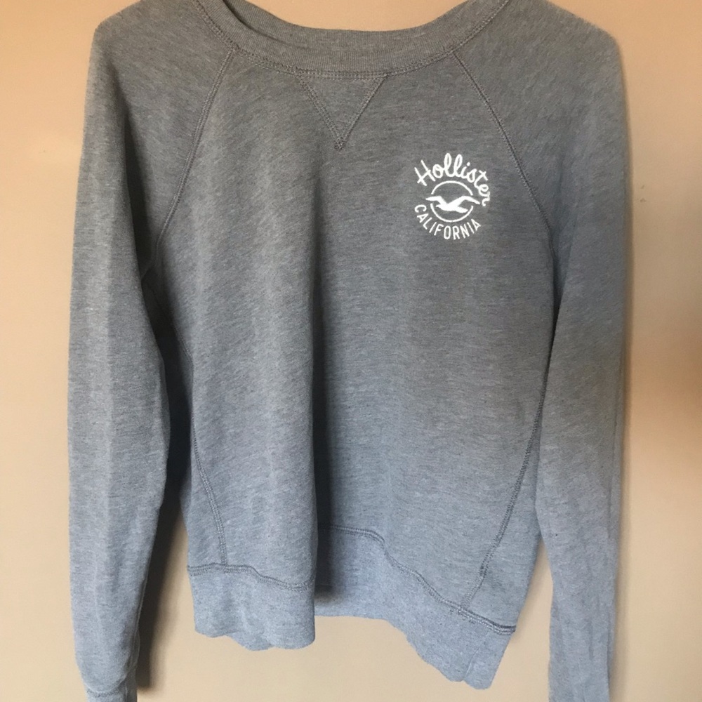 Gray Hollister Crew Neck